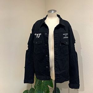 SAINTMORTA black denim jacket